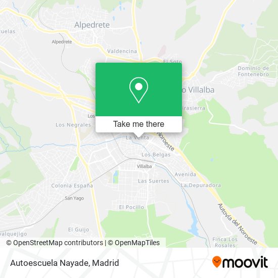 mapa Autoescuela Nayade