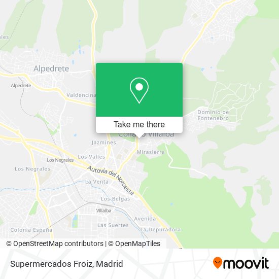 Supermercados Froiz map