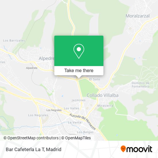 mapa Bar Cafeterla La T