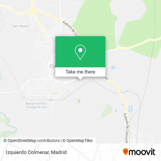 mapa Izquierdo Colmenar