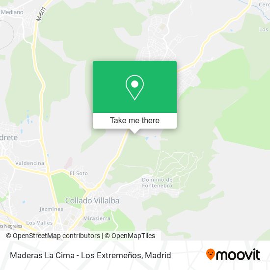 mapa Maderas La Cima - Los Extremeños