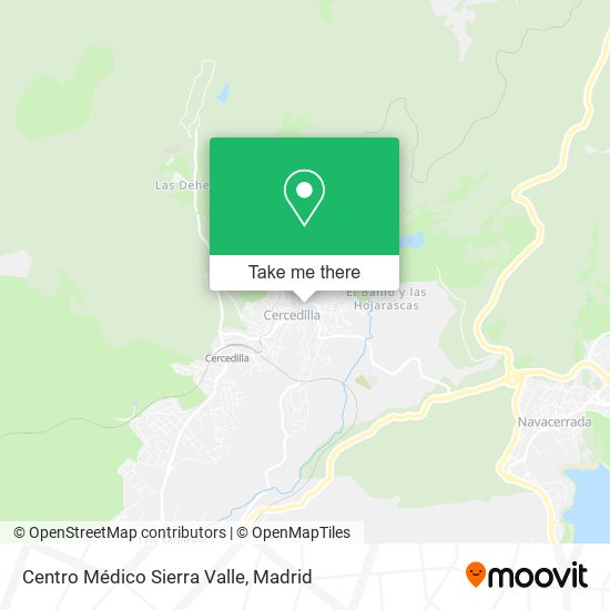 Centro Médico Sierra Valle map
