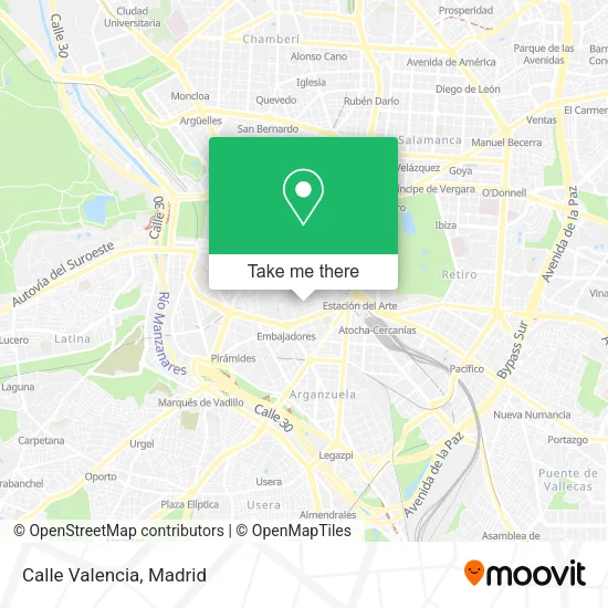 mapa Calle Valencia