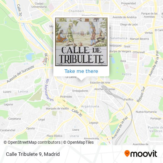 Calle Tribulete 9 map