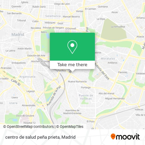 mapa centro de salud peña prieta