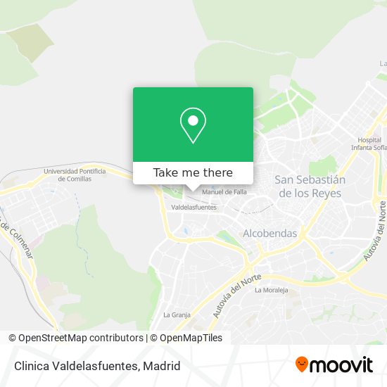 Clinica Valdelasfuentes map