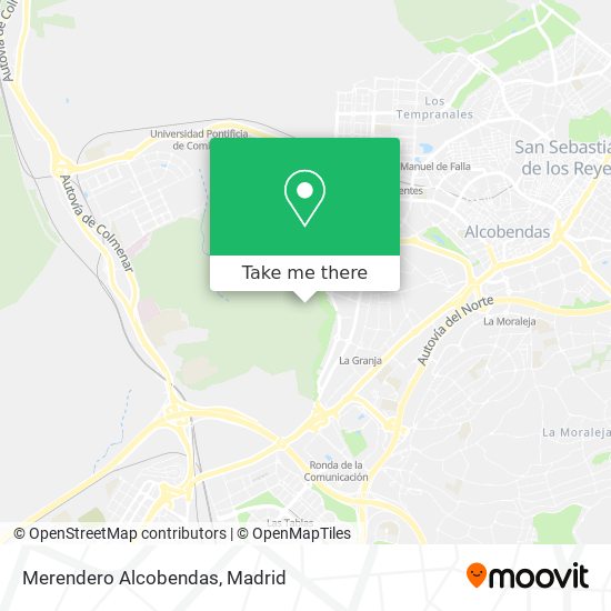 Merendero Alcobendas map