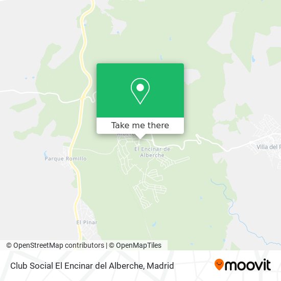 Club Social El Encinar del Alberche map