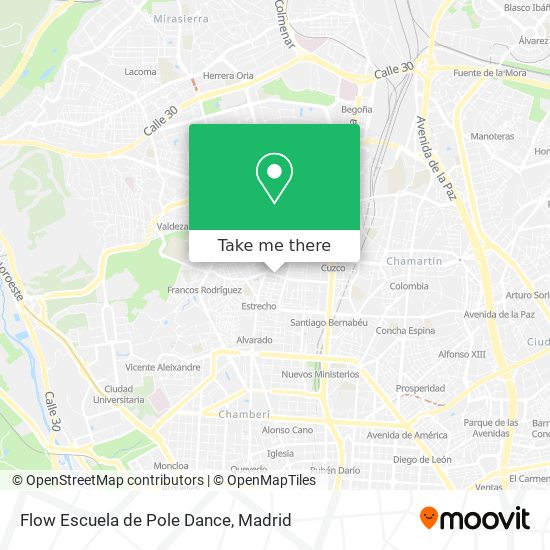 Flow Escuela de Pole Dance map