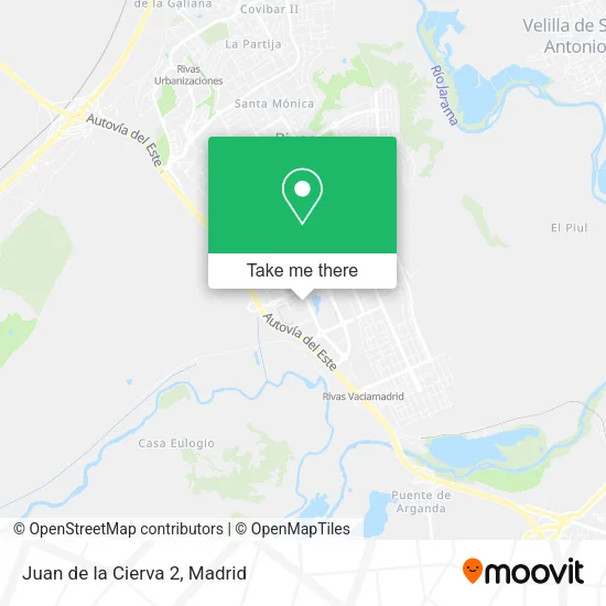 Juan de la Cierva 2 map
