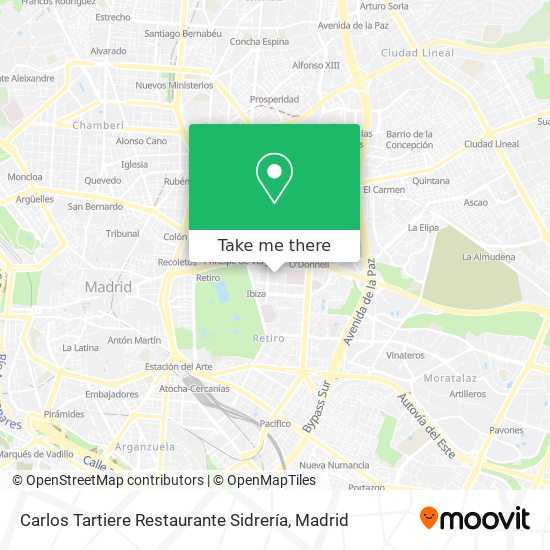 Carlos Tartiere Restaurante Sidrería map