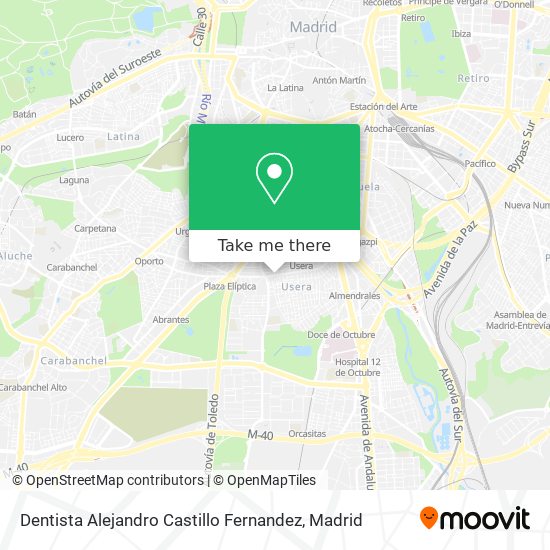 mapa Dentista Alejandro Castillo Fernandez