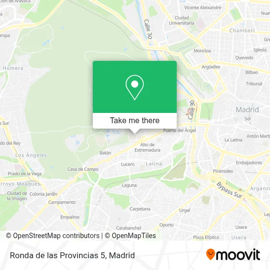 Ronda de las Provincias 5 map