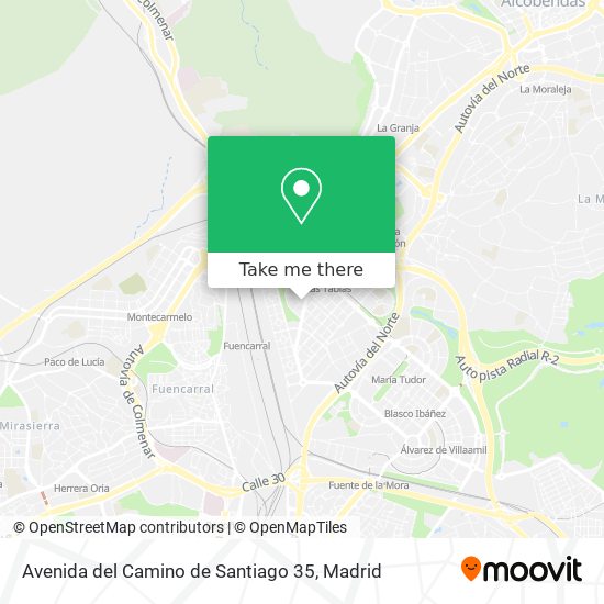 mapa Avenida del Camino de Santiago 35