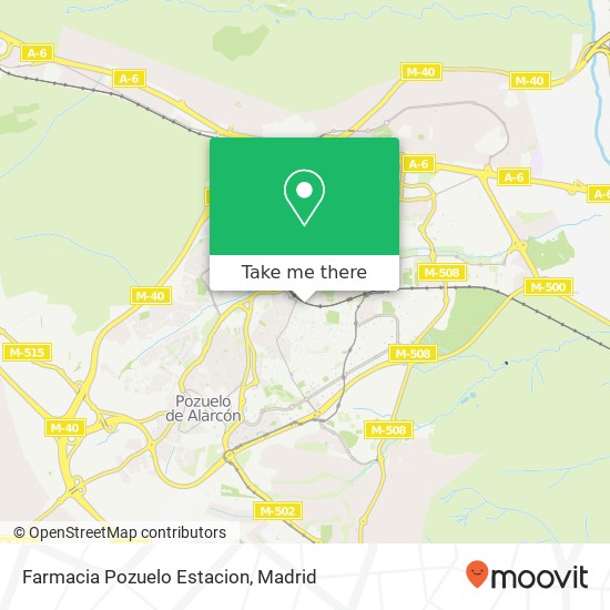 mapa Farmacia Pozuelo Estacion