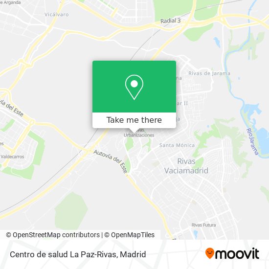 Centro de salud La Paz-Rivas map