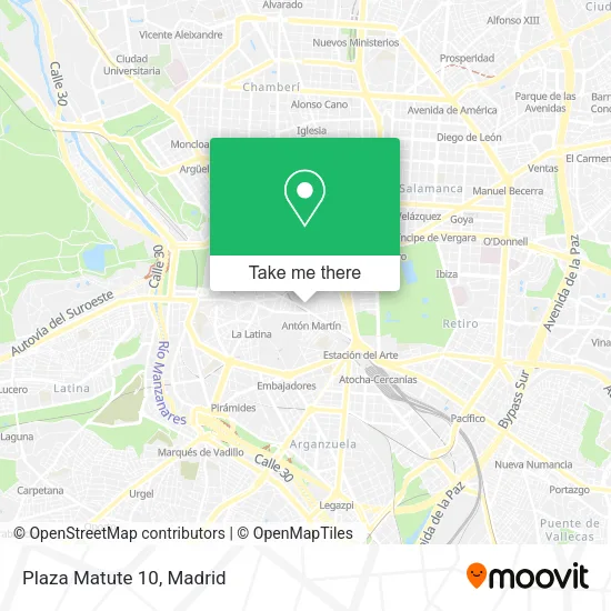 Plaza Matute 10 map