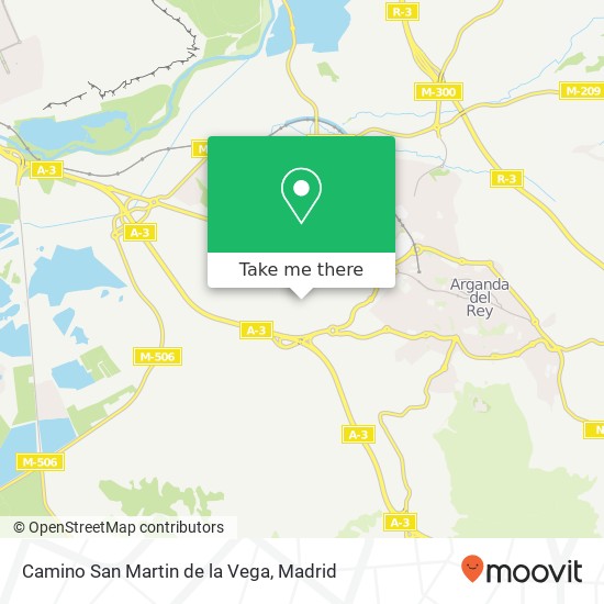 Camino San Martin de la Vega map