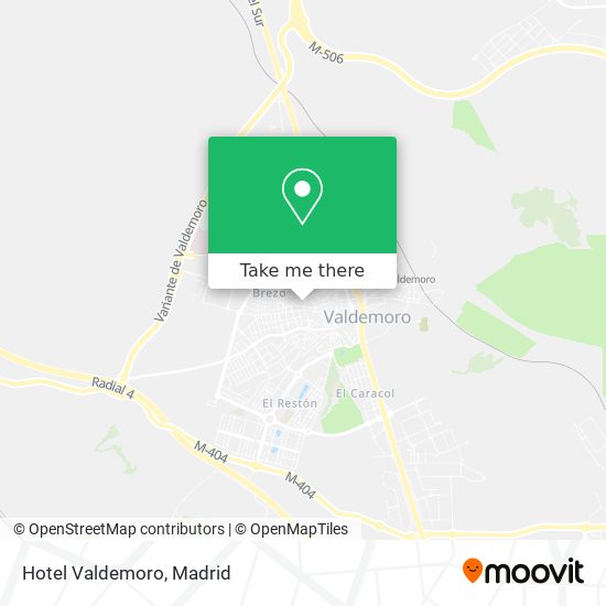 mapa Hotel Valdemoro