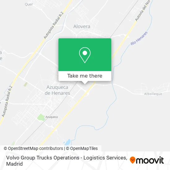 Volvo Group Trucks Operations - Logistics Services map