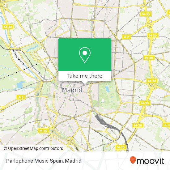 Parlophone Music Spain map