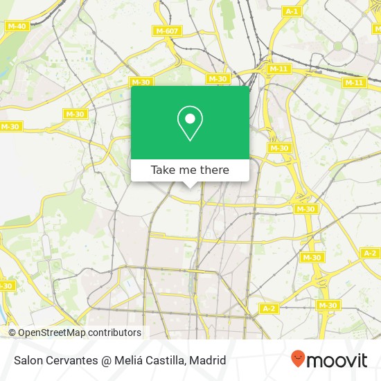 Salon Cervantes @ Meliá Castilla map