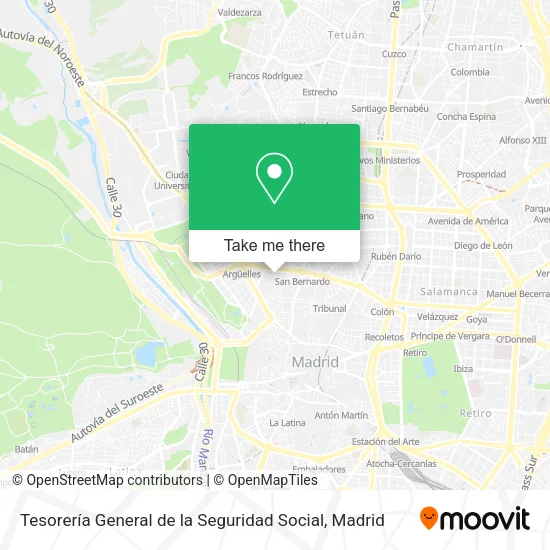Tesorería General de la Seguridad Social map