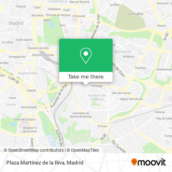 mapa Plaza Martínez de la Riva