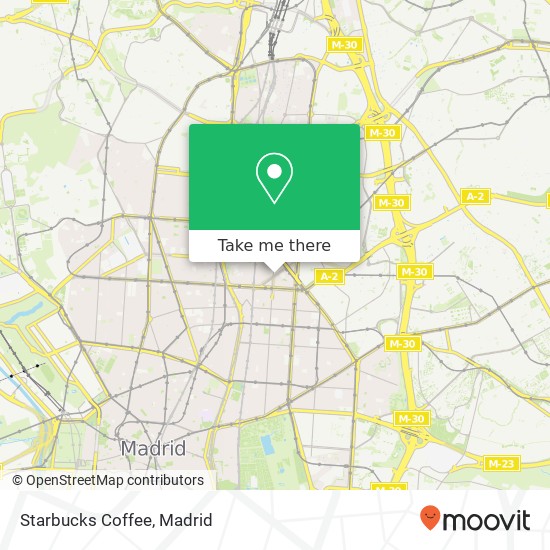 mapa Starbucks Coffee