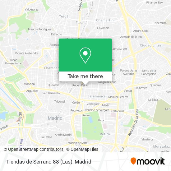 Tiendas de Serrano 88 (Las) map