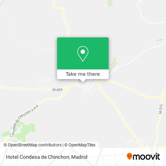 Hotel Condesa de Chinchon map