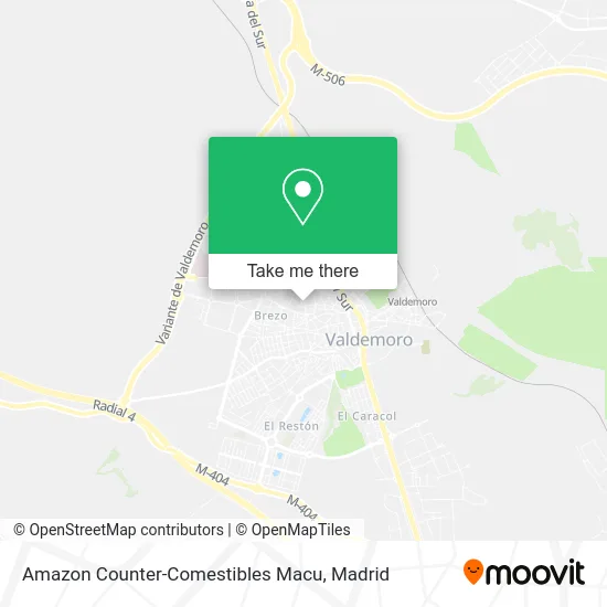 Amazon Counter-Comestibles Macu map