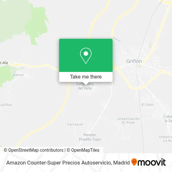 Amazon Counter-Super Precios Autoservicio map