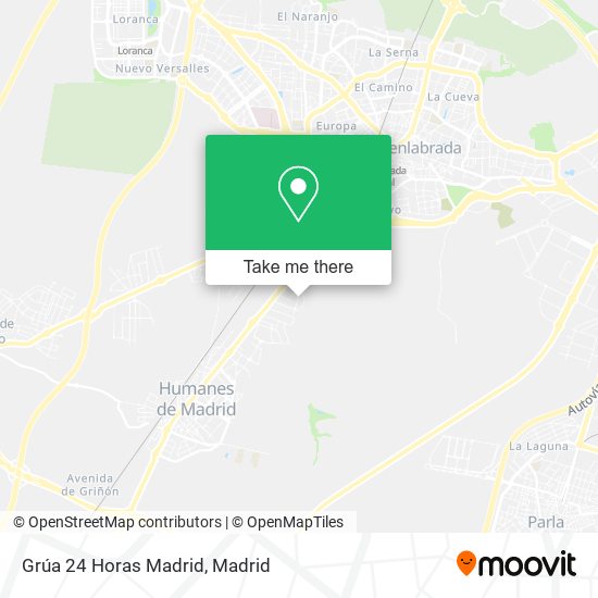Grúa 24 Horas Madrid map
