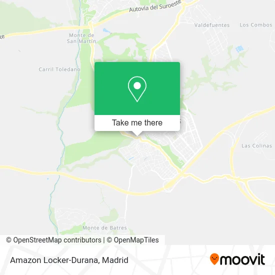 Amazon Locker-Durana map