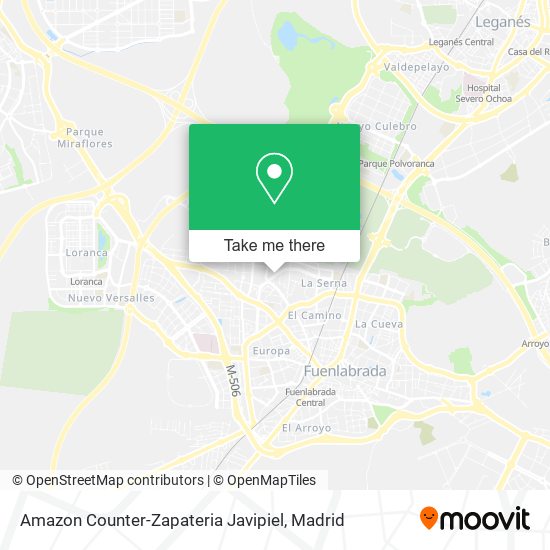 Amazon Counter-Zapateria Javipiel map