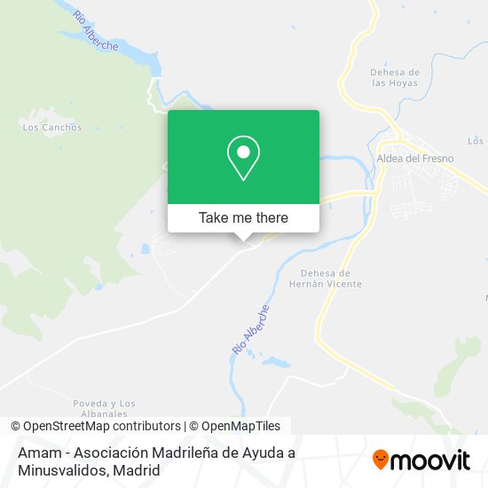 Amam - Asociación Madrileña de Ayuda a Minusvalidos map