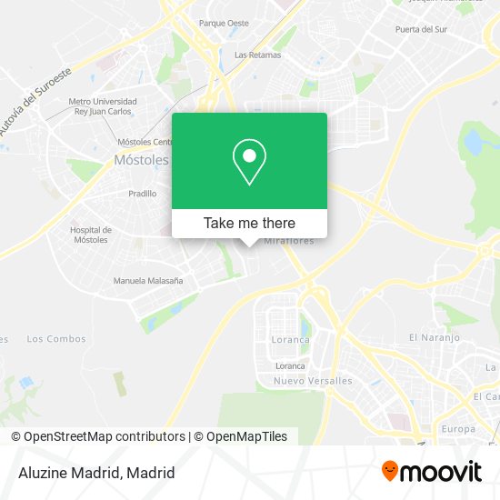 Aluzine Madrid map