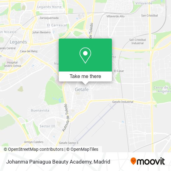 Johanma Paniagua Beauty Academy map
