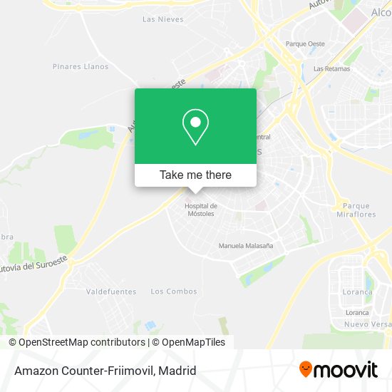 mapa Amazon Counter-Friimovil