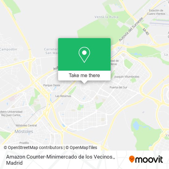 Amazon Counter-Minimercado de los Vecinos. map