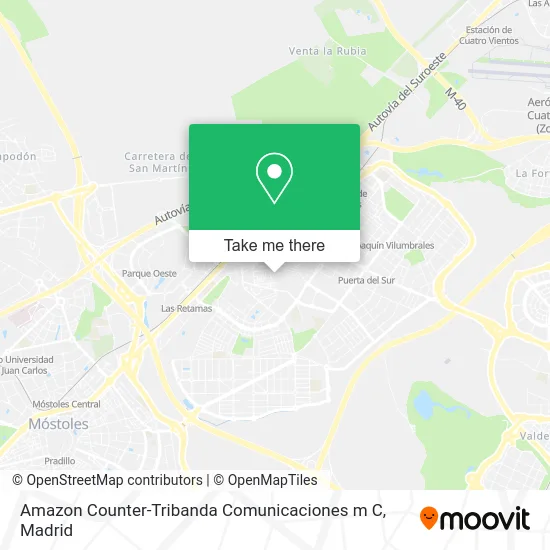 Amazon Counter-Tribanda Comunicaciones m C map
