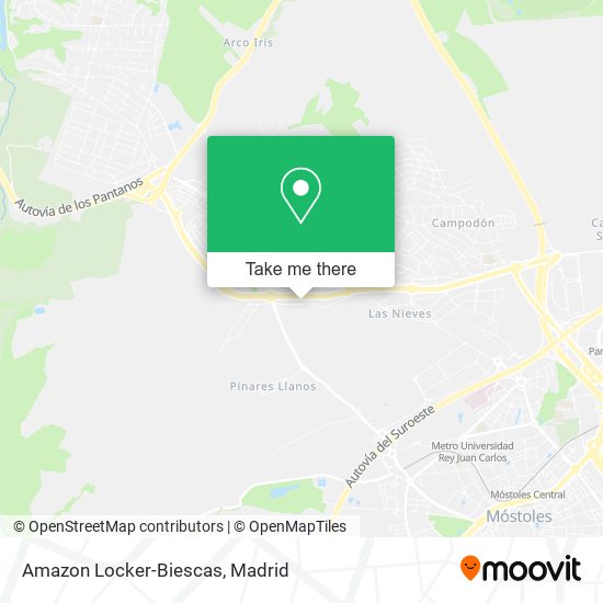 Amazon Locker-Biescas map