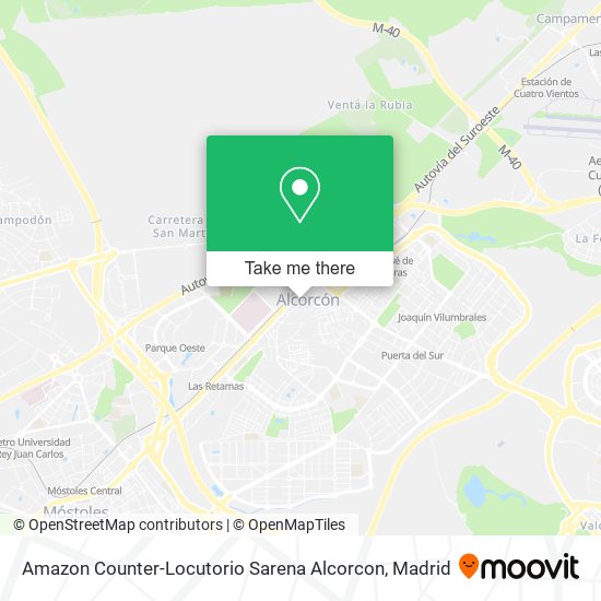 Amazon Counter-Locutorio Sarena Alcorcon map