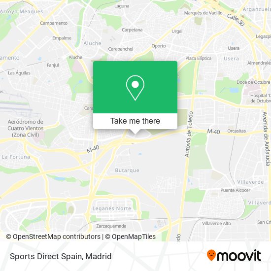 Sports Direct Spain map