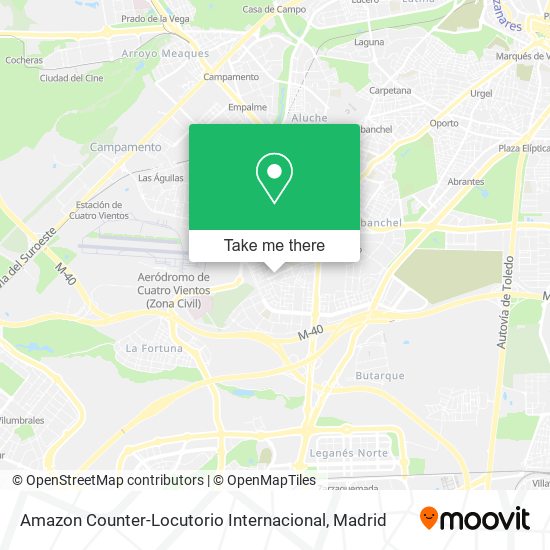 Amazon Counter-Locutorio Internacional map