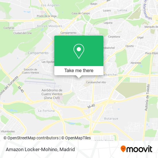 Amazon Locker-Mohino map