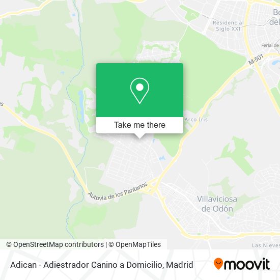 Adican - Adiestrador Canino a Domicilio map