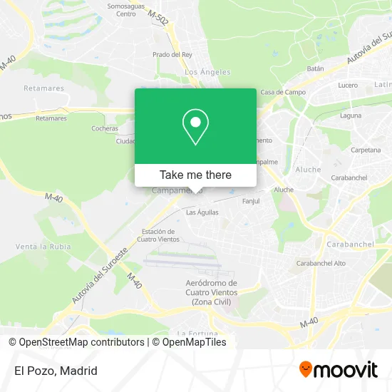 El Pozo map