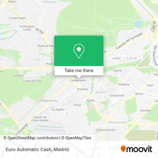 Euro Automatic Cash map